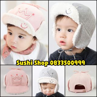 (FreeShip) Mũ LÓT LÔNG cho bé - Mũ trẻ em
