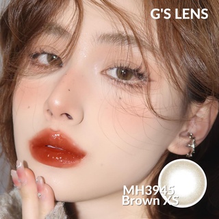Kính Áp Tròng MH3945 Brown Trong Trẻo Tự Nhiên Không Giãn Size XS Có 0-6 Độ Cận (Lens Nâu Tự Nhiên))