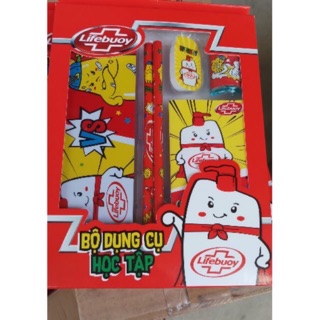 Bộ dụng cụ học sinh có hộp bút Lifebouy