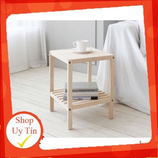 Kệ gỗ đầu giường đa năng mặt gỗ | SHOPHOT1 | Tab mặt gỗ trang trí phòng ngủ