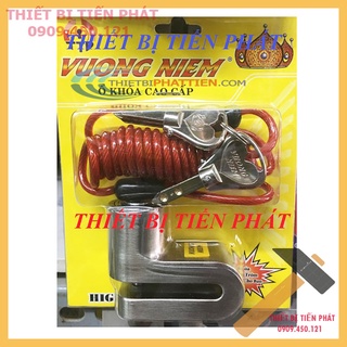 FREESHIP 99K TOÀN QUỐC_Ổ Khóa Đĩa VƯƠNG NIỆM Lớn Tặng Kèm Dây Khóa Cổ Tay Xuống Đĩa Siêu An Toàn Chống Trộm (Chính Hãng)