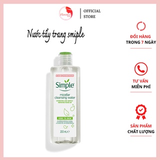 NƯỚC TẨY TRANG Simple Kind to Skin Micellar Cleansing Water 200ML MẪU 2020