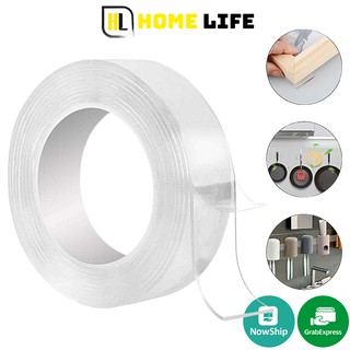 Băng Keo Siêu Dính Ma Thuật NANO 2 Mặt Trong Suốt - Dán Trên Mọi Bề Mặt, Mọi Chất Liệu (Cuộn 3M)