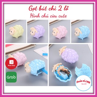 Gọt bút chì 2 lỗ hình cừu dễ thương 01103 Buôn Rẻ