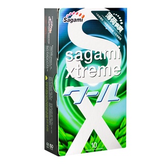 [QUÀ TẶNG] Bao cao su kéo dài thời gian SAGAMI Spearmint 0.03 Nhật Bản  hương bạc hà mát lạnh bcs chống xuất tinh sớm