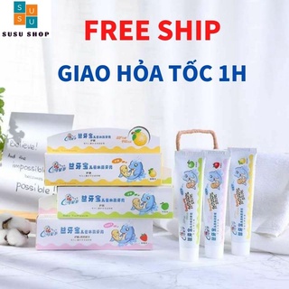 Kem Đánh Răng Cho Bé Vị Hoa Quả Kem đánh răng hữu cơ trẻ em sẽ giúp hàm răng đang phát triển của bé nên chắc khoẻ