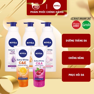 Sữa Dưỡng Thể Sáng Da Ngày &amp; Đêm Nivea Extra White Night Nourish Body Lotion