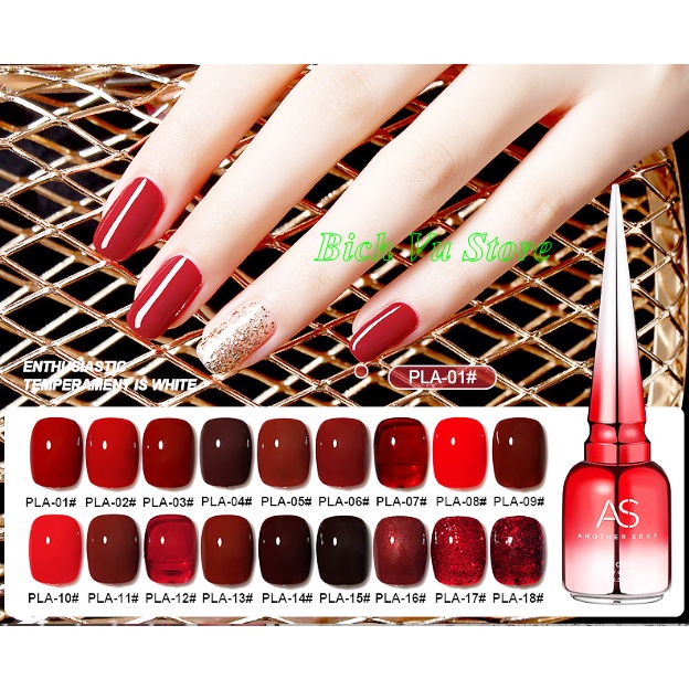 Sơn Gel AS mã PLA | Chai đỏ 15ml
