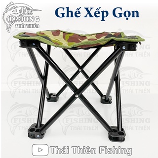 Ghế Gấp Gọn Đi Câu Cá, Giải Trí Dã Ngoại Vải Dù Vân Rằn Ri, Chân Kim Loại Sơn Tĩnh Điện