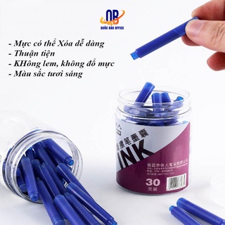 Mực Bút Máy Xóa được - Mực Ống Xóa Được Tiện Lợi Cho Bé - Xanh/Đen/Tím