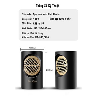 Quạt Sưởi Mini Cao Cấp Làm Ấm ENZO | Máy Sưởi Ấm Thích Hợp Cho Người Làm Văn Phòng, Gia Đình Có Người Già, Em Bé