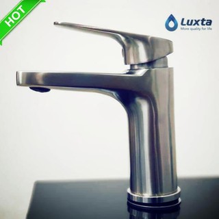 Vòi LAVABO nóng lạnh L1219N tặng 2 dây cấp [ Hàng chính hãng LUXTA - Bảo hành 5 năm]