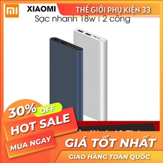 [CHÍNH HÃNG - Check Code ] Sạc Dự Phòng Xiaomi Gen 3 10000mAh, Sạc Nhanh 18W - Bản quốc tế bảo hành 6 tháng. Lỗi 1 Đổi 1