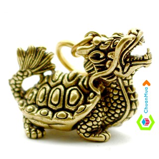 Móc Chìa Khóa Đồng LONG QUY ( Phong Thủy, Cao Cấp, Giá Sỉ, Phối Decor, Trang Trí,... Tặng Khoen Đồng)