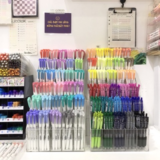 Bút viết thư pháp đầu cọ ZEBRA MILDLINER BRUSH 2 đầu màu pastel hàng chính hãng Nhật Bản