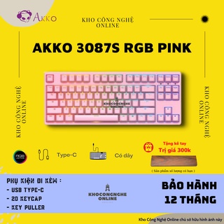 Bàn phím cơ AKKO 3087S RGB – Pink