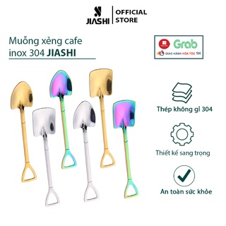 Thìa cafe Inox 304 Jiashi nhiều màu pha trà, ăn bánh kem, tráng miệng phủ bóng sang trọng MTC03
