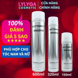 Gôm xịt tóc Butterfly Shadow320ml 600ml Chính hãng, Gôm bạc giữ nếp tạo kiểu nam nữ GM01