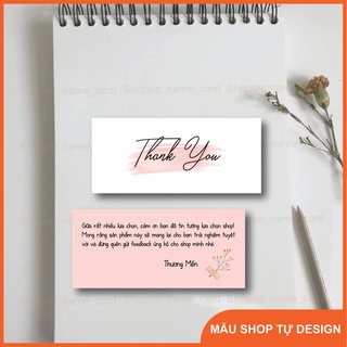 Card cảm ơn khách hàng, thank you card có sẵn tại shop