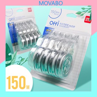 Bút xóa kéo Deli COMBO 5 chiếc tổng kích thước 150m x 5mm mã BXK00X