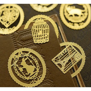 Bookmark kim loại mỏng bookmark cổ trang đánh dấu trang