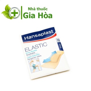 Băng keo cá nhân Hansaplast Elastic dạng gói tiện dụng mang theo (Gói 10 miếng)
