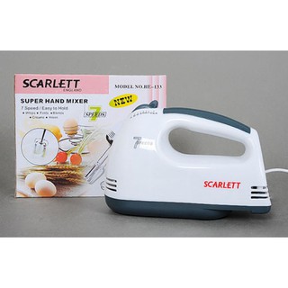 Máy đánh trứng Scarlett 4 món - máy đánh trứng cầm tay 7 cấp độ 180W cao cấp