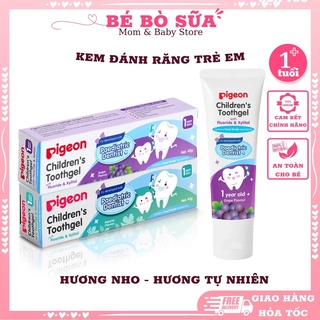 Kem đánh răng cho bé Pigeon 45g - Hương Nho/ Hương Tự nhiên