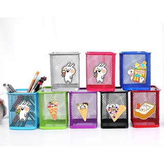 Ống cắm bút usagyuuun CBI28 ống sắt cắm bút văn phòng ống sắt đựng bút ống cắm bút kim loại