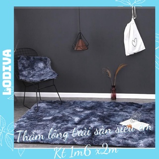 Thảm lông loang, thảm trải sàn trang trí phòng khách decor phòng ngủ