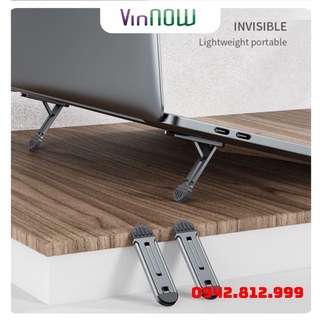 Kệ dán Mini T3 LAPTOP, MACBOOK, IPAD, Điện Thoại gấp gọn bằng nhôm đế tản nhiệt, kệ để, chân đế cho laptop