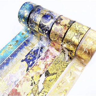 (Chiết theo chu kỳ) 6 mẫu băng dính washi tape hoạ tiết đặc biệt