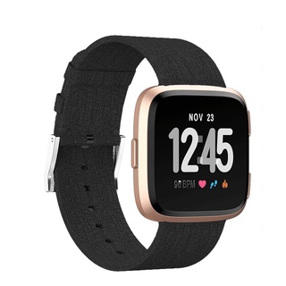 Sale 68% Dây Đeo Vải Denim Cho Đồng Hồ Thông Minh, (brown) Canvas Strap,fitbit versa Giá gốc 332000đ - 10M56