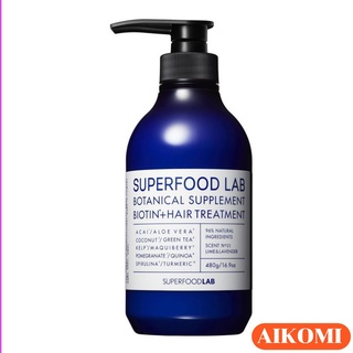 DẦU XẢ VÀ CHĂM SÓC DA ĐẦU DÀNH CHO TÓC DẦU SUPER FOOD LAB BOTANICAL SUPPLEMENT BIOTIN+SCALP TREATMENT 480ml