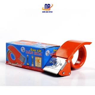 Cắt băng dính Dân Hoa - Máy cắt băng 5cm / 6cm/ 7cm - Màu đỏ cam - 1 chiếc