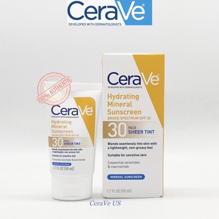 Chống nắng Cerave Hydrating Sunscreen Face Spf30/spf50