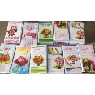 Si 10 Thiệp chúc mừng kèm tag 8/3