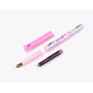 Bút máy Điểm 10 chuyên dùng ống mực (Vỉ 1 Cây - Mực Tím)