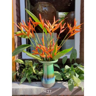 Lọ Mặt Hồ - Lọ Hoa gốm sứ Bát Tràng giá nhà lò - MEN Xanh Ngọc