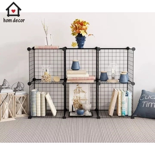 Tủ Lắp Ghép Đa Năng, Kệ quần áo trang trí 6 ô (Tặng kèm chốt và búa)
