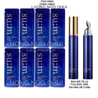 [1ml] Gói tinh chất serum dưỡng mắt Sum xanh siêu cô đặc giảm thâm nhăn vùng mắt - Sum37 Water full intense eye Serum.