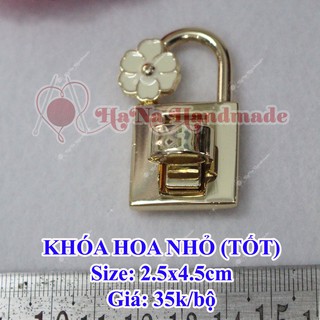 Khoá Hoa Tốt (Size Nhỏ Màu Đen, Vàng) / khóa hoa mai