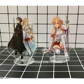 Standee để bàn anime manga swort ard online chất liệu mica trong suốt