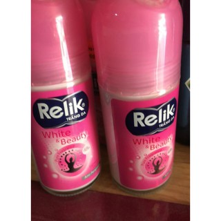 Lăn khử mùi Relik White &amp; Beauty chai 50ml