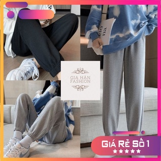 Mã 168 Quần Jogger Nữ Bo Gấu Chất Nỉ Tổ Ong - GH.Store
