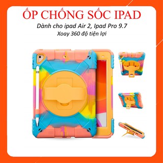 Ốp lưng ipad, bao silicone Ipad Xoay 360 độ thuận tiện, Dành cho Ipad Air 2 Pro 9.7 Chống sốc cực tốt