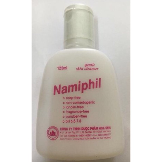 SỮA RỬA MẶT - NAMIPHIL 125ML