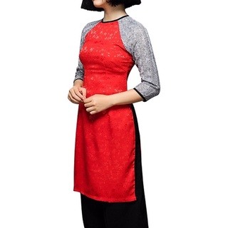 Áo Dài Cách Tân Hoa Nhí FATRALY
