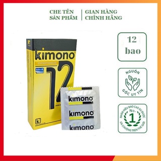 Bao cao su KIMONO vàng, bao cao su siêu mỏng 0.02mm, cảm giác chân thật nhất, ba con sâu
