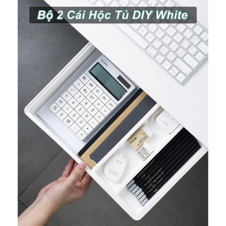 Bộ 2 Cái Hộc Tủ DIY ( White ) - Home and Garden